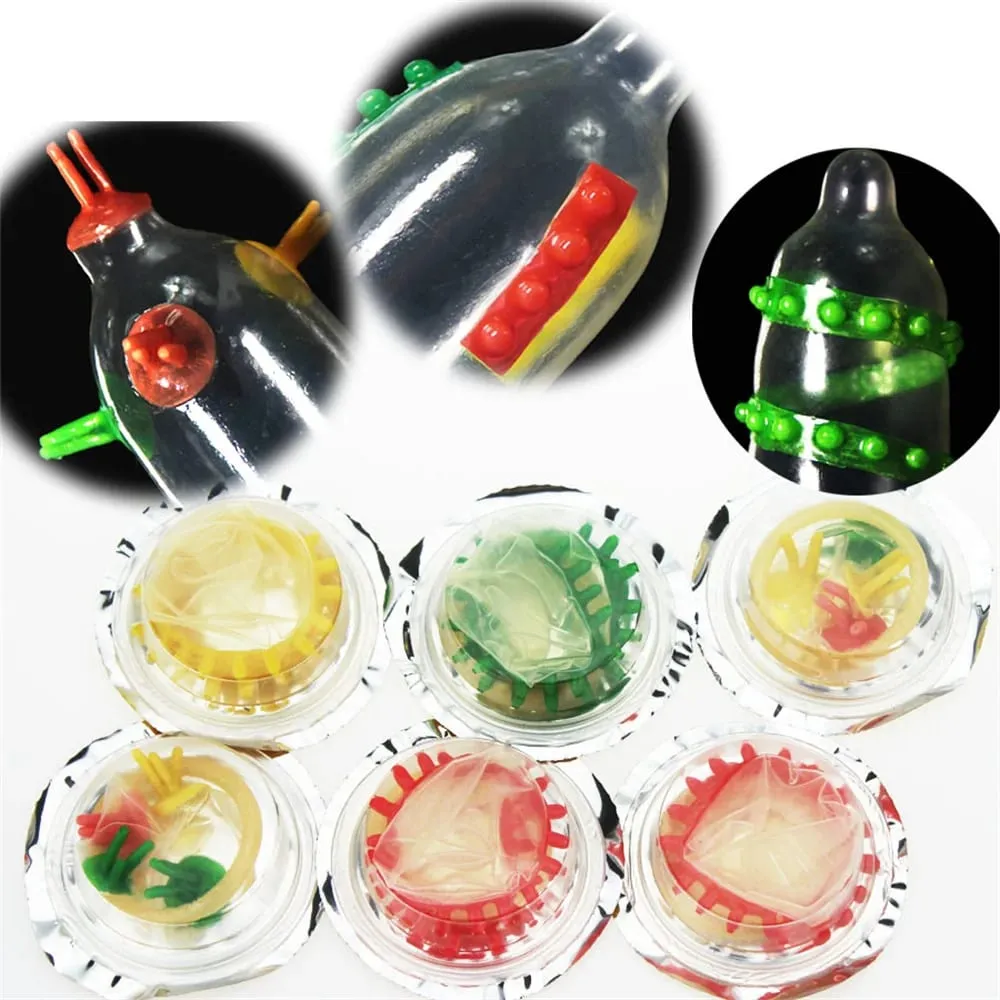 5pc Rippen vibrieren Hülse Dauerhafte Gepunktete Penis Verlängern Comdom Klitoris Massage Verzögerung Cock Ring Erweiterung Mantel Sex Spielzeug für Mann — image 6