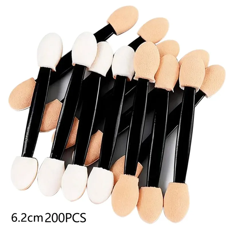 50/200 stücke Lidschatten Applikatoren Dual Seiten Lidschatten Pinsel Make-Up Schwamm Pinsel Für Mädchen Kosmetische Werkzeug Schönheit Applikatoren — image 11