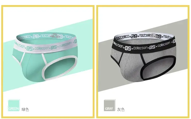 0850 Mens Sexy Underwear Briefs Men Cotton Comfortable Breathable Panties Wholesale Male Underpants Cueca Men Briefs — image 10