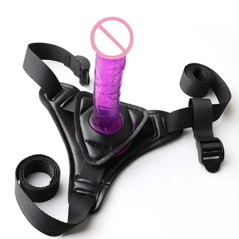 Consoladores con correa, bragas para pene para diferentes tamaños, consoladores con correa para pene, juguetes sexuales para juegos para adultos, arnés para pene Gay lesbiana — image 6