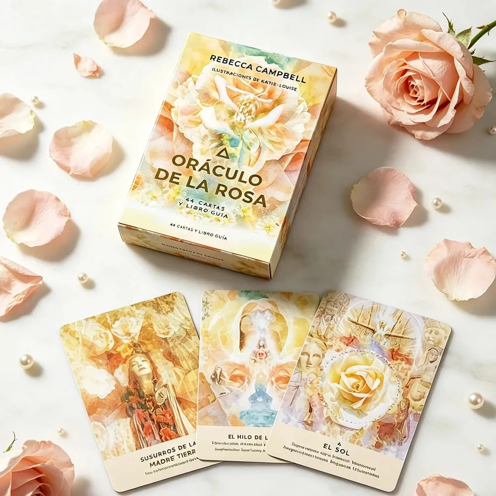 10*7CM Oráculo De La Rosa Oracle Cards 44 Cards Mysterious Divination Deck Spiritual Reading Cards Game for Women Gift — image 3