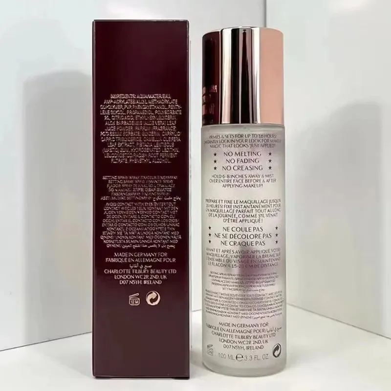 Charlotte Tilbury Makeup Setting Spray Moisturizing Hydrate Oil Control Långvarig makeup Naturlig matt uppfriskande kosmetika — image 2