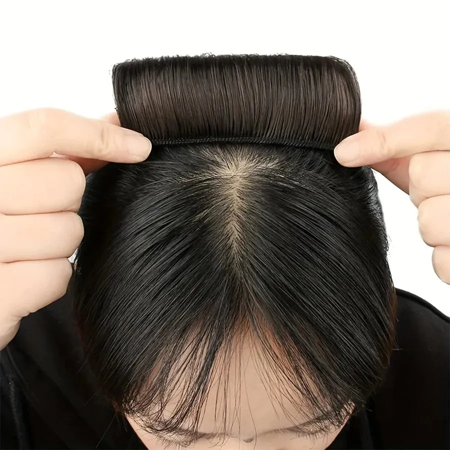 Synthetic Hair Invisible Bangs Pad High Straight Hair Up Comb False Hair Accessories Natural Hair Extension For Women Wig — image 3