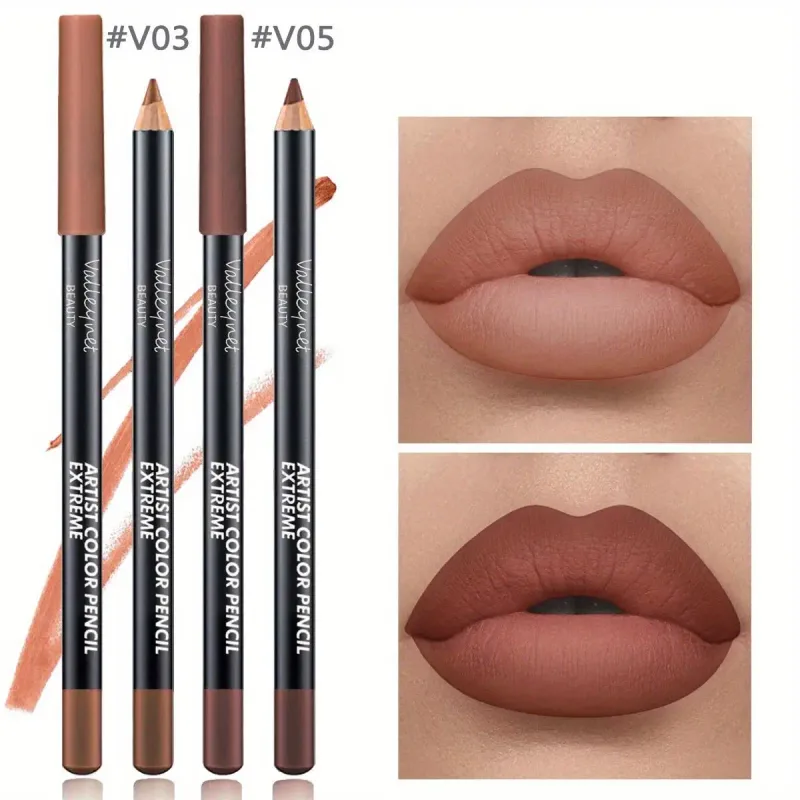 2ks Lip Liner Makeup Duo: dlouhotrvající voděodolné matné složení je jemné k citlivé pokožce a ideální pro světle béžové tóny — image 4