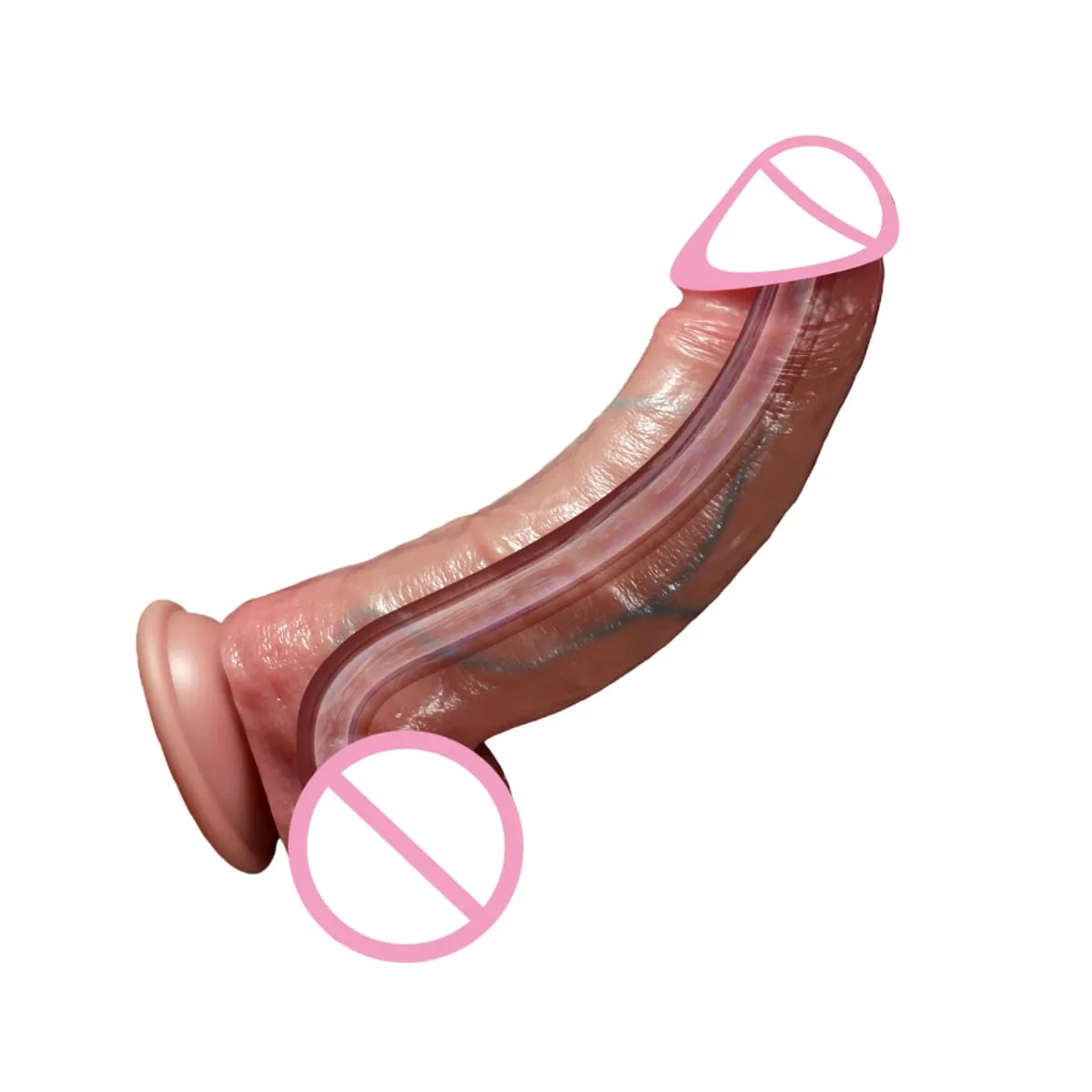 Realistisk dildo med glidende forhud og udløsningsfunktion Vagina dildoer til kvinder Vandspray Penis Analprop Sexet voksenlegetøj — image 1