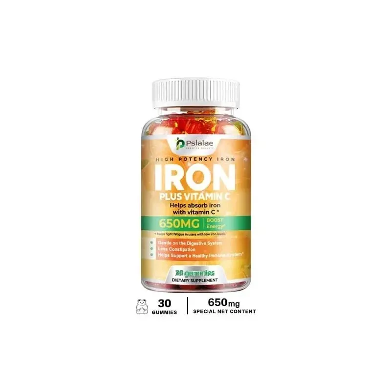 Iron Gummies 650 Mg - Supports Red Blood Cell Production Promotes Absorption Relieves Fatigue Improves Energy Gluten-free — image 9