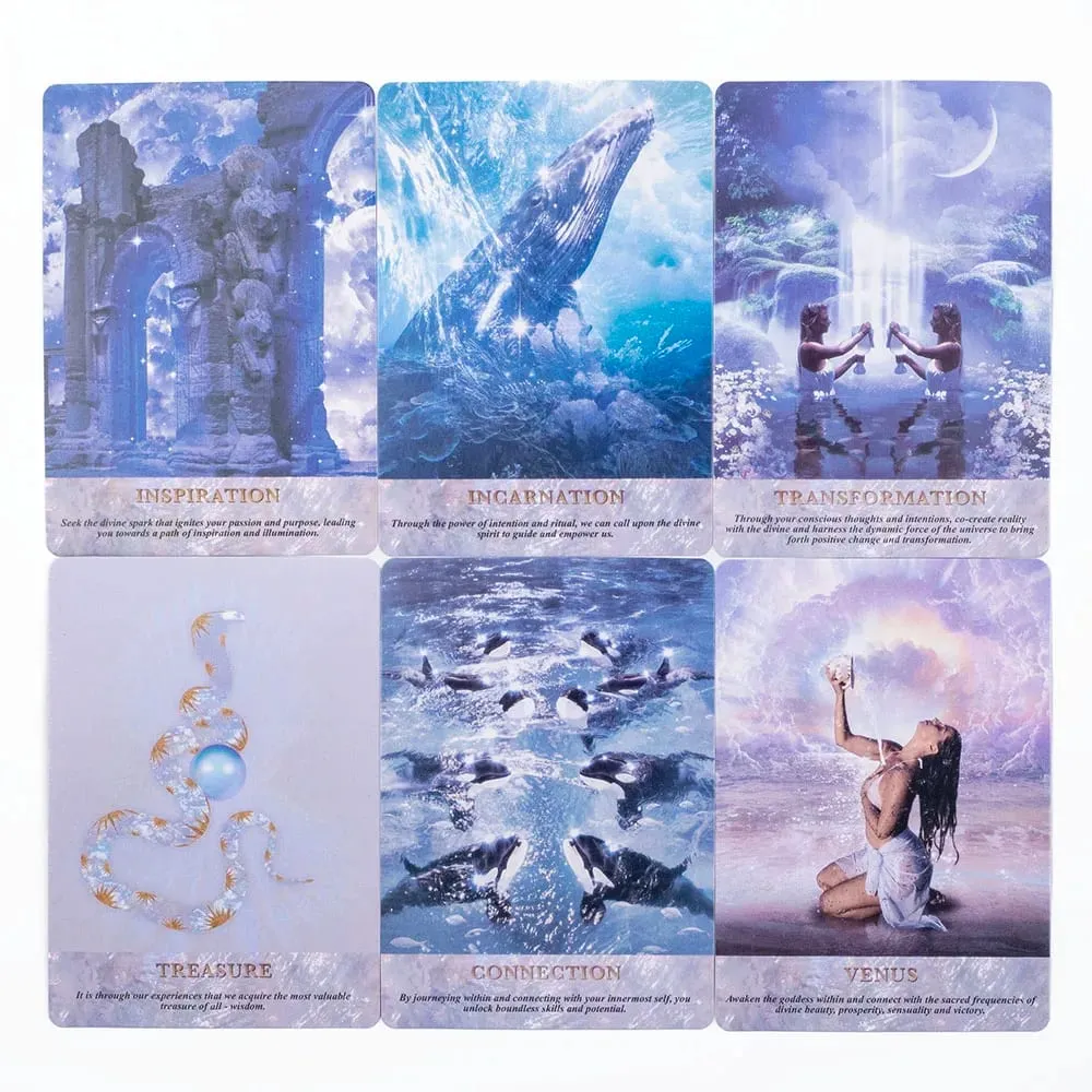 Pearl Wisdom Oracle Deck 10.4*7.3cm 44 Cards Delve Into The Ethereal Visuals Guiding You To Discover Deeper Significance — image 4