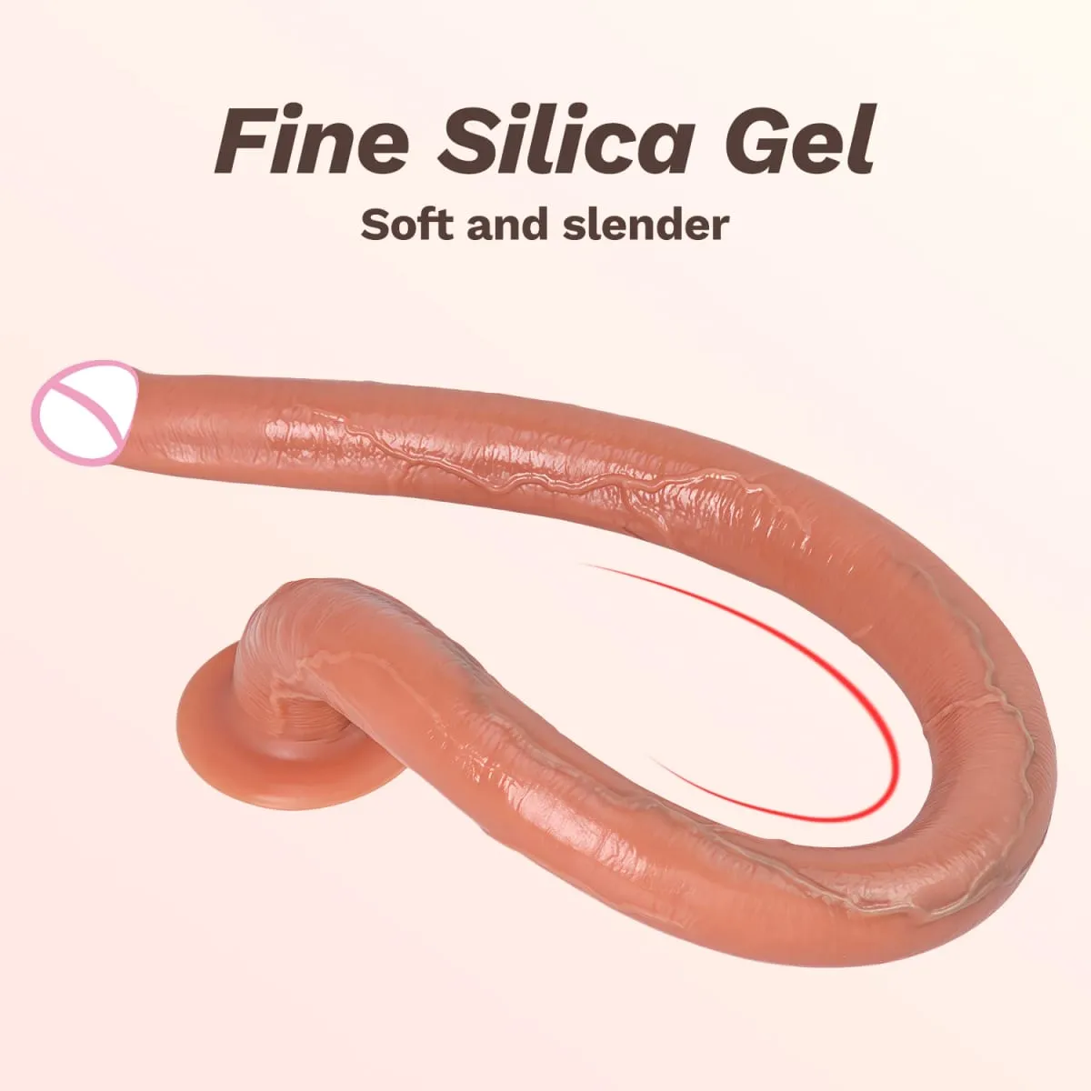 Realistico lungo dildo pene anale stimolatore vaginale silicone liquido giocattoli del sesso per donne coppie lesbiche uomini gay adulti anale — image 3