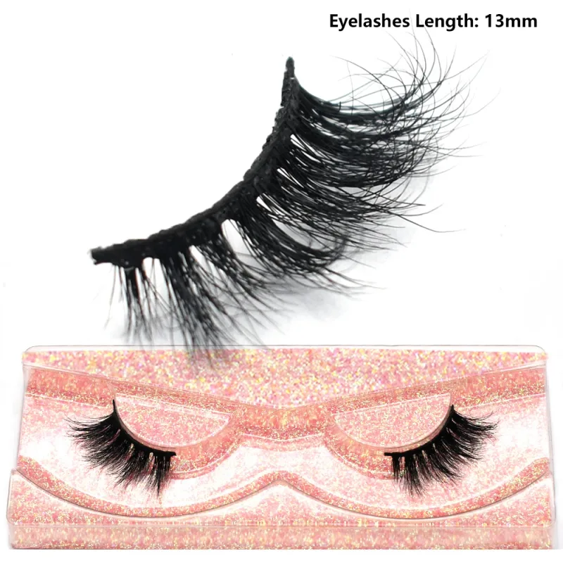Pestañas de medio ojo, pestañas postizas cortas de visón 3D naturales, tira cruzada fina y esponjosa, pestañas postizas suaves, media extensión de pestañas, maquillaje — image 11