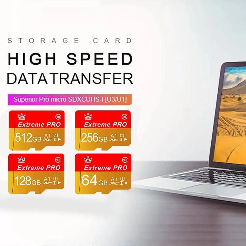 Gyors átvitel tartós memóriakártya és Micro SD kártya SD kártyák TF kártyák 32 GB / 64 GB / 256 GB / 512 GB CCTV biztonsági kamerákhoz — image 3