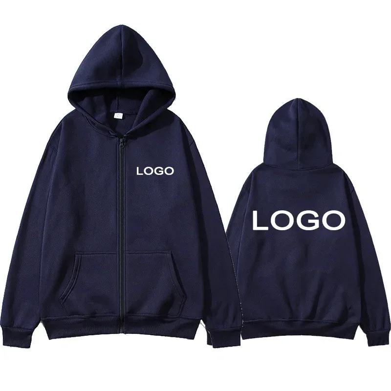 Customized Printed Zipper Hoodies Men Fashion Long Sleeve Zipper Up Sweatshirts Women Casual Personality Hoody Pullover Sudadera — image 12