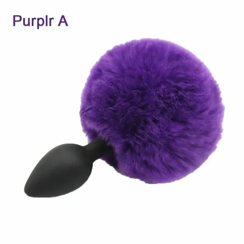 Slicone Butt Plug Behåret Bunny Tail Kanin Hale Glat Anal Plug Cosplay Sødt sexlegetøj til kvinder Erotisk voksenlegetøj Sexprodukter — image 12