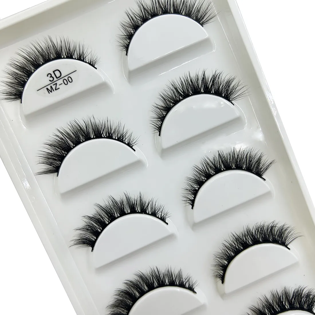 Commercio all'ingrosso 5 paia 3D visone naturale ciglia finte trucco estensione ciglia finte ciglia finte cils make up bellezza Cilios — image 2