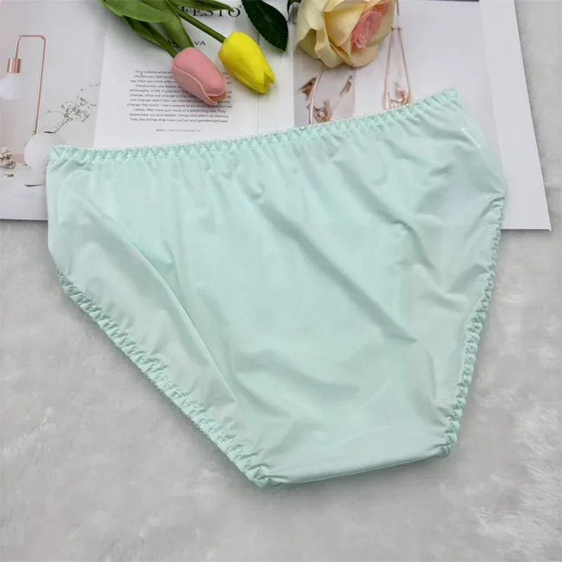 Ultra-Thin Silky Ice Silk Elastic Soft Close-Fitting Fabric Men's Daily Comfort Underwear Breathable Briefs men underwear sexy — image 9