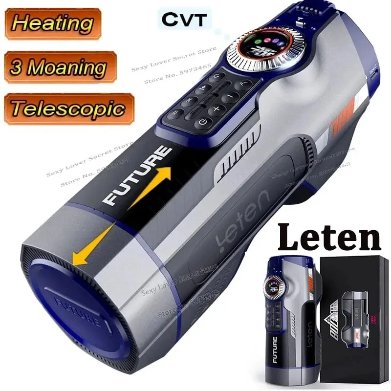 Leten 708 Future High Speed Automatic Telescopic Male Masturbator Vagina Real Pussy Heating Moaning Masturbation Sex Toy For Men