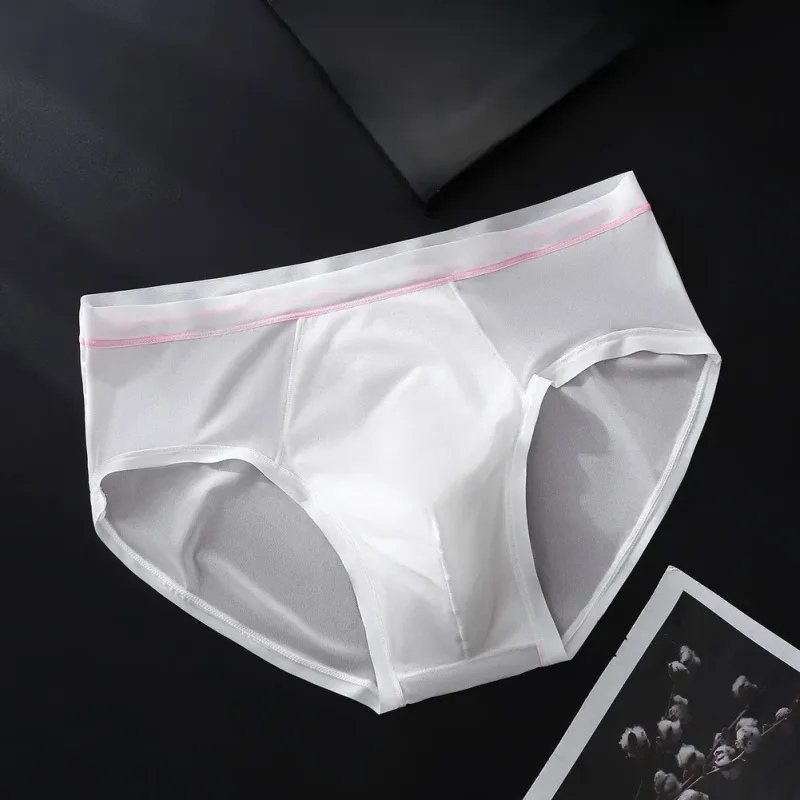 Nam Liền Mạch Ice Silk Quần Đùi Quần Lót Phồng Túi Chắc Chắn Thoáng Khí Quần Lót Gợi Cảm U Lồi Túi Quần Lót Quần Lót — image 11