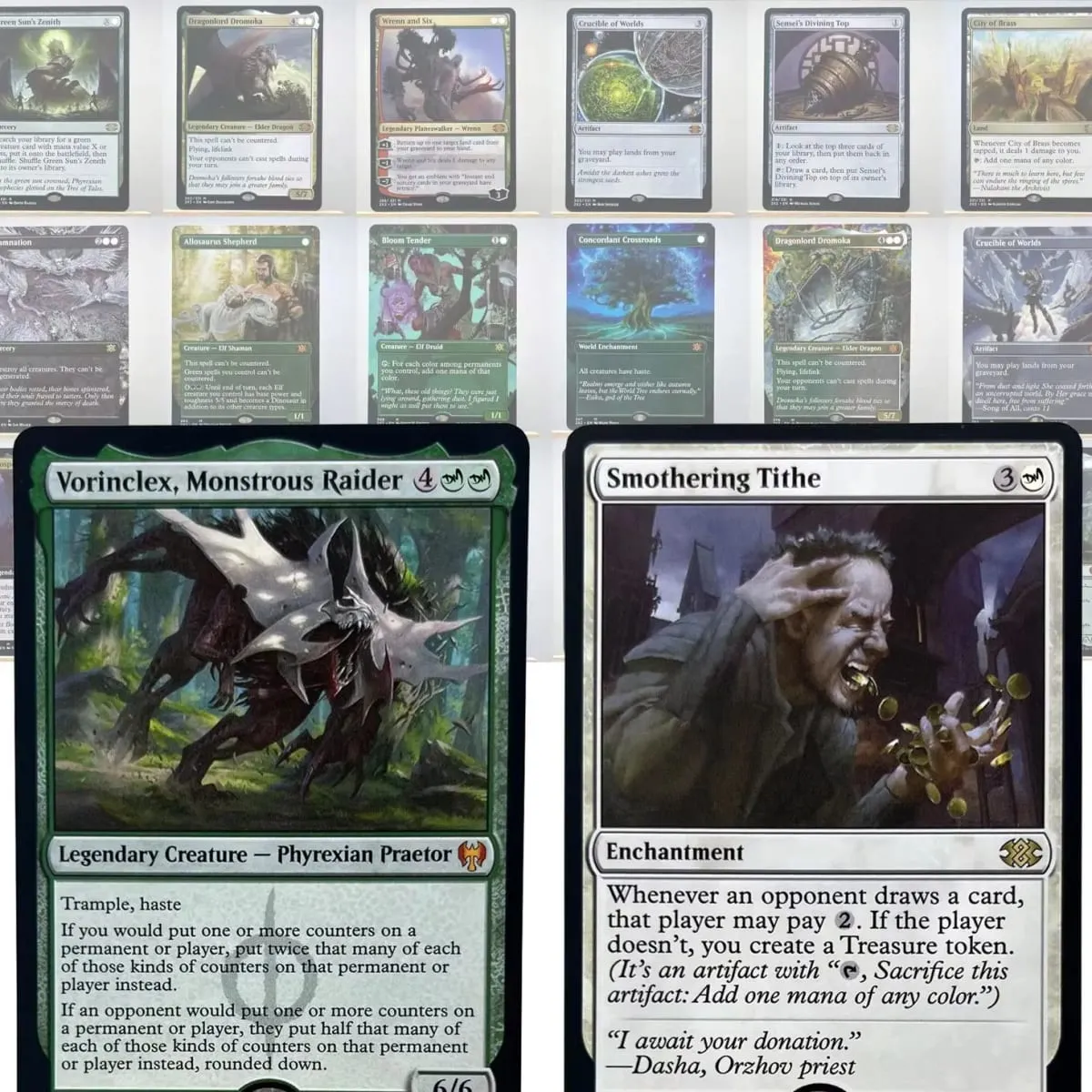 AFR 2X2 KHM HOLO9-002 Tcg พร็อกซีการ์ด Smothering Tithe Bloom Tender เมืองทองเหลือง Damnation เมืองทองเหลือง เมืองทองเหลือง — image 1