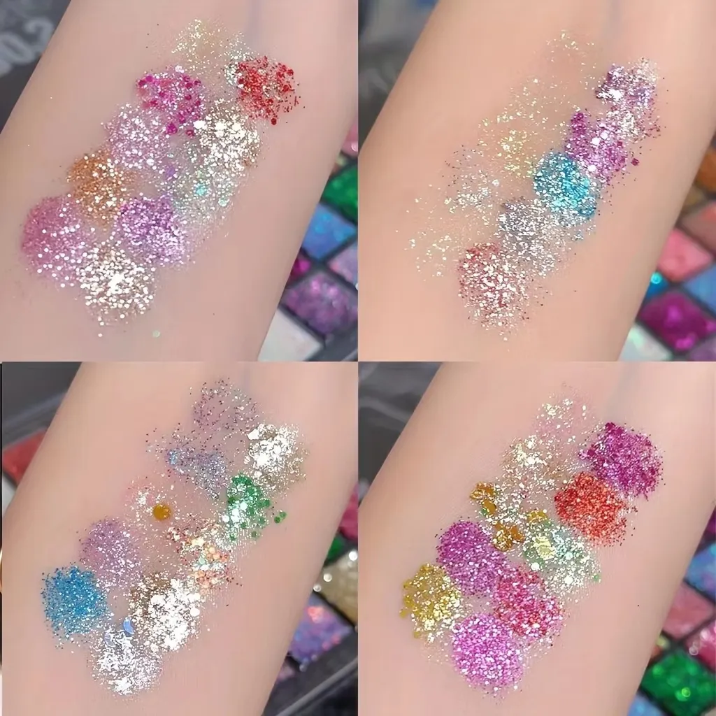 Palette de fards à paupières 40 couleurs, maquillage pour les yeux mat et pailleté, haute pigmentation, Texture crémeuse, maquillage longue durée pour les yeux — image 5