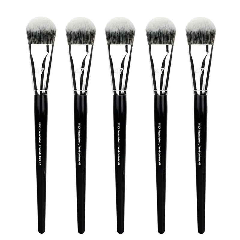 1-10 pz Pro Fondotinta Pennello 47 Testa di Scopa Professionale Fondotinta Liquido Crema Correttore Pennelli Donne Viso Strumenti di Trucco di Base — image 9
