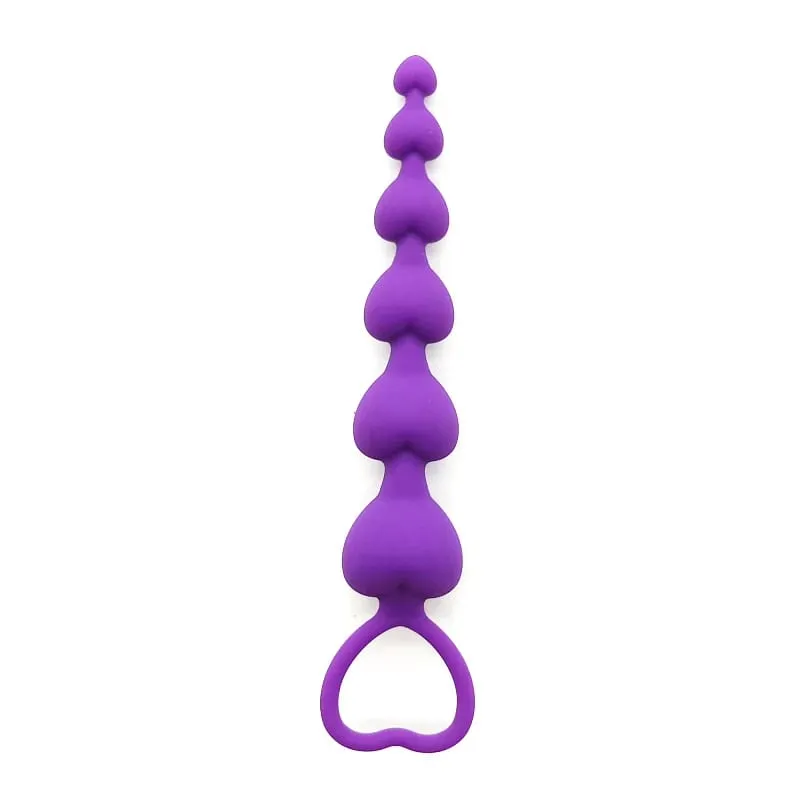Perline anali super lunghe Plug anale Massaggio prostatico Big Butt Plug Palline vaginali Stimolazione anale Tirare tallone Dildo Giocattolo del sesso anale profondo — image 9