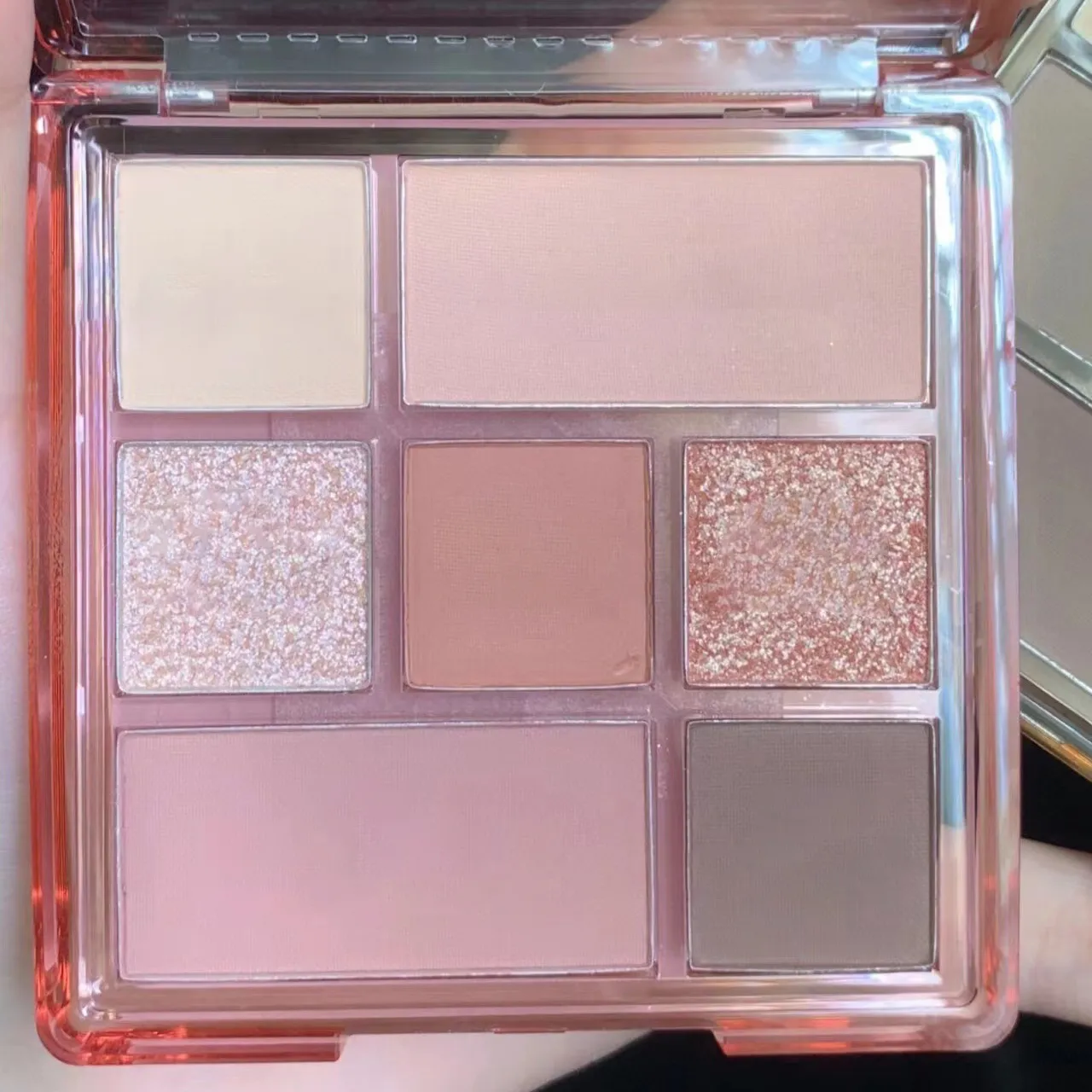 Nouvelle Palette d'ombres à paupières 7 couleurs, faible Saturation, maquillage coréen complet, gris, Rose, longue durée, couleur terre nue, Pigment pour les yeux — image 6