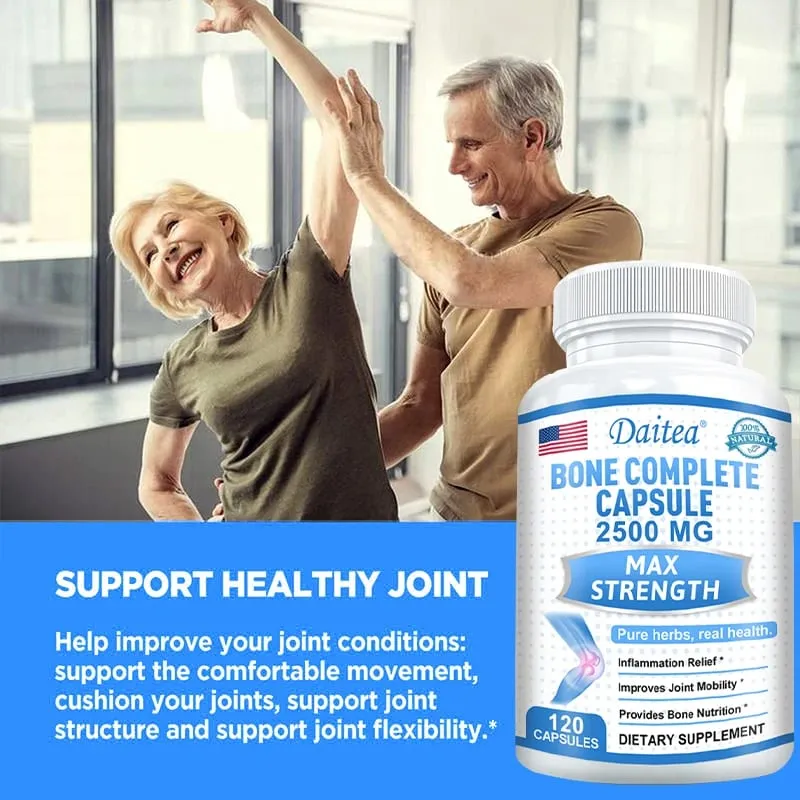Capsule ossee di collagene Calcio, magnesio e vitamine Supportano la densità ossea Assorbimento del calcio Cartilagine e salute delle articolazioni — image 5