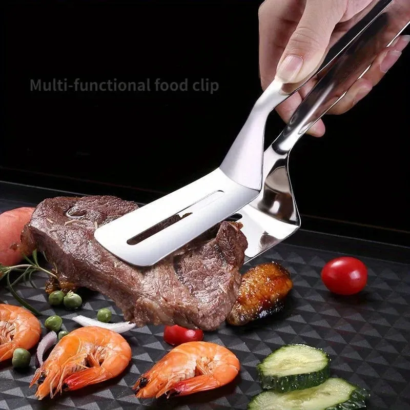 Küchenzange, Premium-Mehrzweckgreifer aus Edelstahl, Brotklammer/Steakklammer/Klemme für frittierte Steaks/Grillzange — image 8