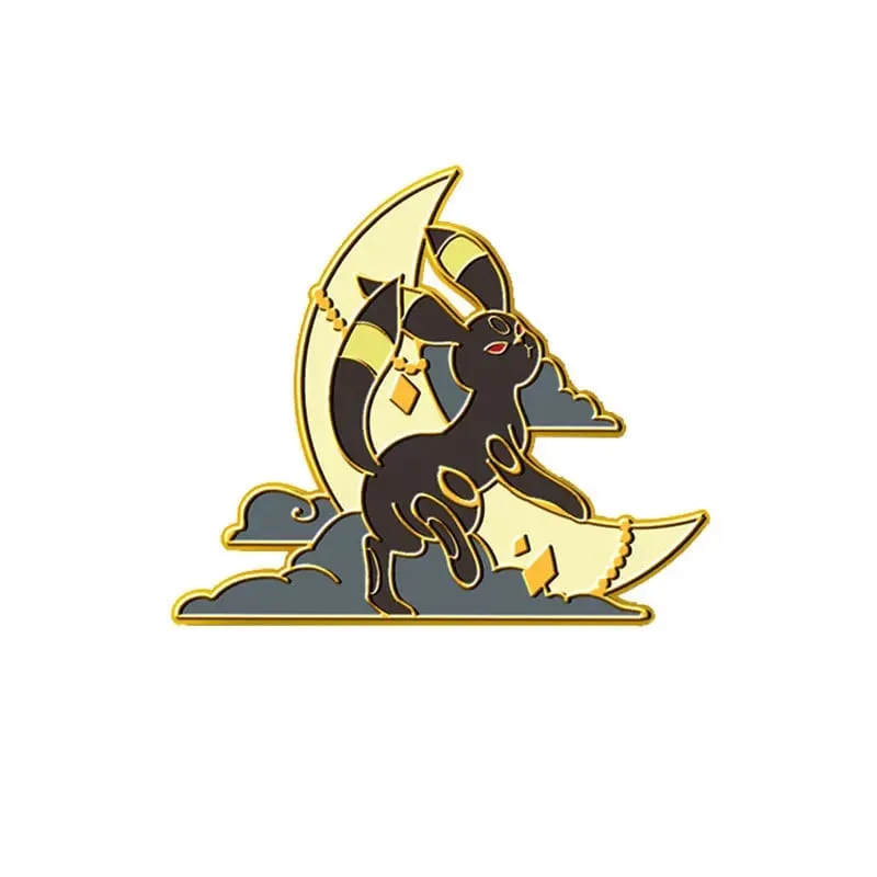 Pokemon Eeveelution Eevee Enamel Pin untuk Lencana Pakaian pada Ransel Lapel Pin Hiasan Hadiah Aksesori Barang Kemas Anime — image 21