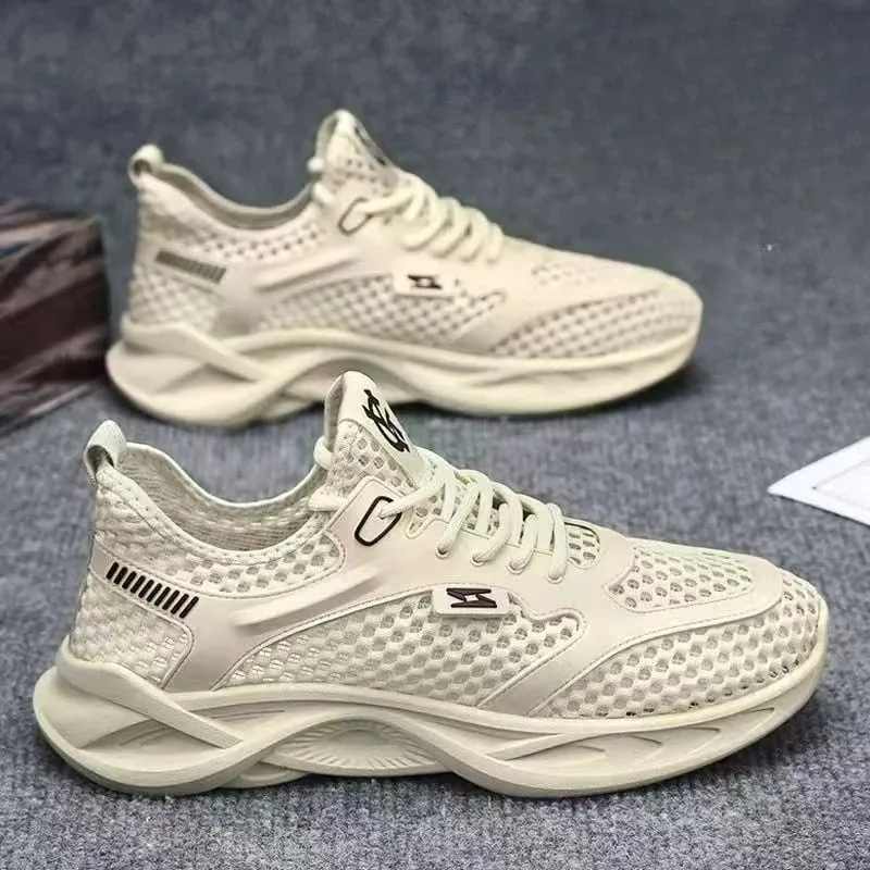 Neformální obuv pro muže Všestranná Pohodlná síťovina měkká podrážka Běžecké botyHollow Out Outdoor Trendy Pánská sportovní obuv — image 3