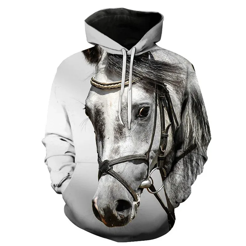 Horse Win Instant Success 3D Print Hoodies Interesting implication Animal Design Men Women Streetwear Pullover Casual Sweatshirt — image 23