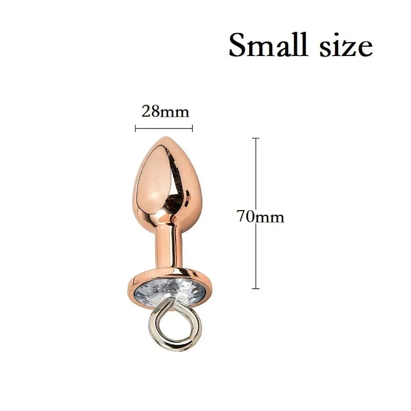 Piccole medie grandi perline anali Butt plug Morsetti per capezzoli di perle Set con catena Clip per seno in metallo Bondage Coppia schiava Gioco Giocattolo del sesso — image 30