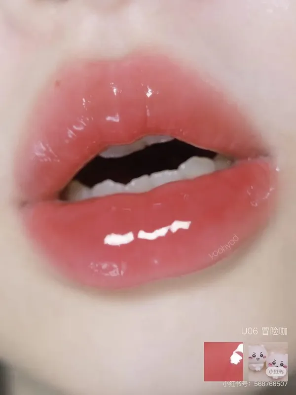 Pinkbear Single Blush Serbaguna Krim Cermin Lip Gloss Matte Lip Cream Air Kilauan cahaya Mekap Bibir Tahan Lama