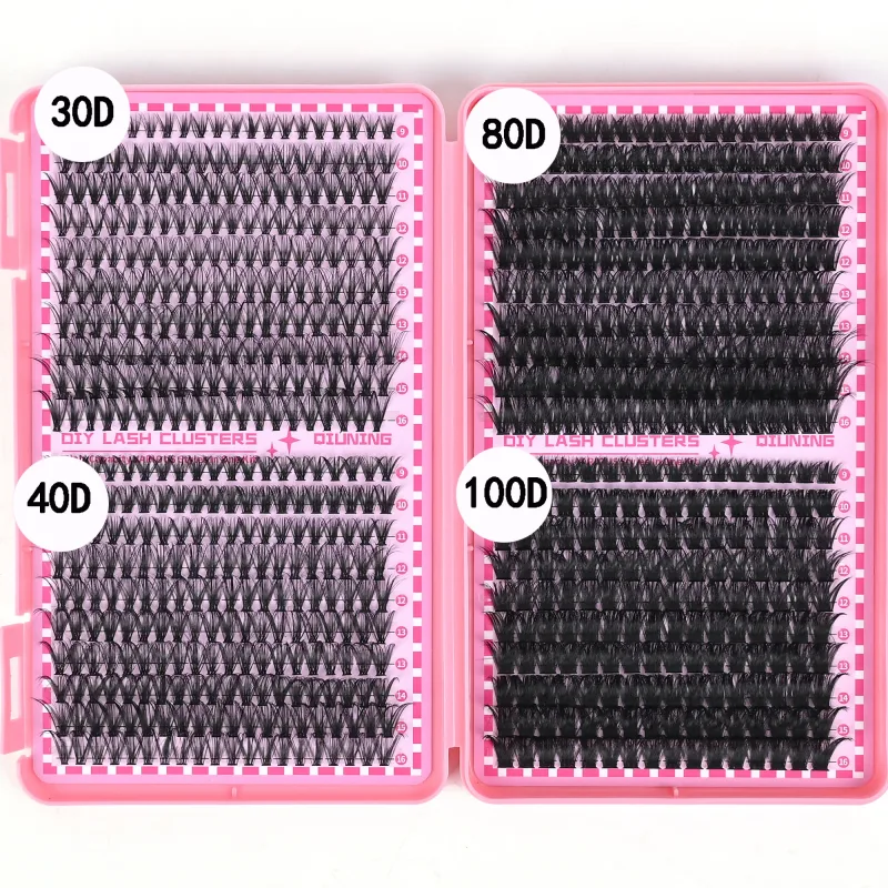 800PCS Kit Sambungan Bulu Mata Kluster DIY Kit Sambungan Bulu Mata Kit Bulu Mata dengan Ikatan Bulu Mata dan Pinset Bulu Mata Kedap — image 8