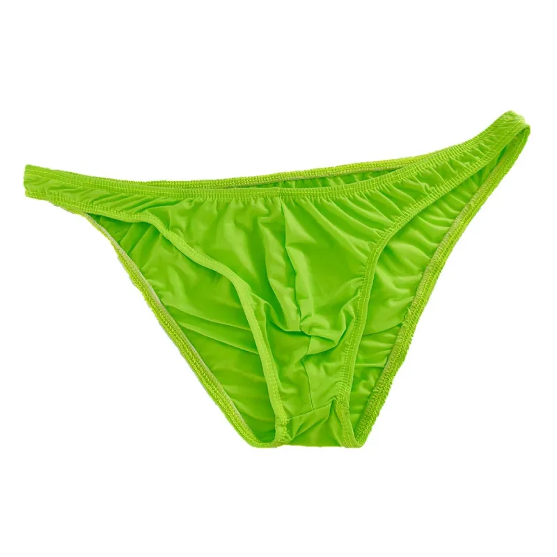 Rosa Herren-Slips, Nylon-Spandex, bequeme, atmungsaktive Unterhose mit niedriger Taille, schnell trocknende Herren-Bikini-Unterwäsche aus Eisseide — image 11
