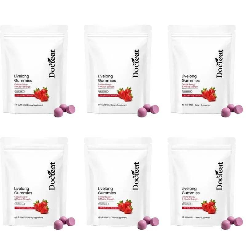 Docteat Urolithin A Gummies Muscle Vitality Support Cellular Energy Mitochondrial Health Daily Wellness Supplement 60 Gummies — image 12