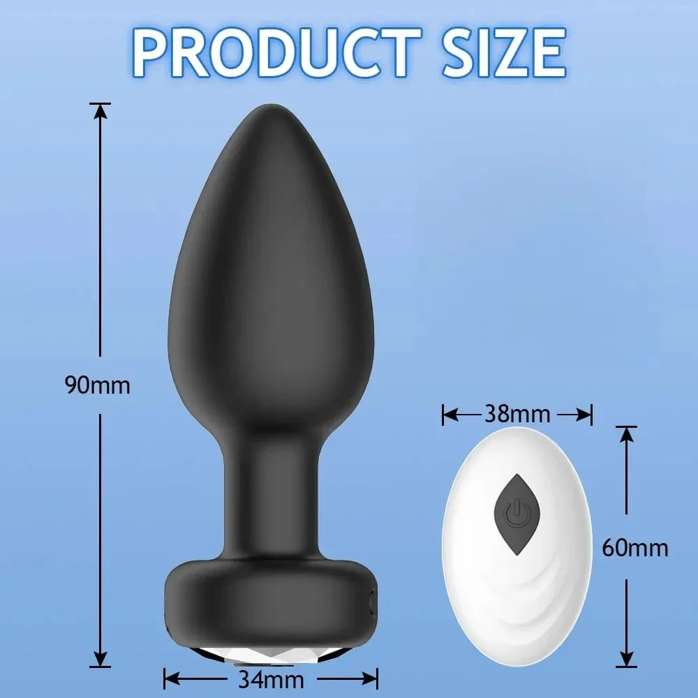 Aplikacja bezprzewodowy wibrator analny dla mężczyzn Butt Plug zdalny stymulator prostaty kobieta kontrola masażer pochwy zabawki erotyczne dla dorosłych kobiety geje — image 6