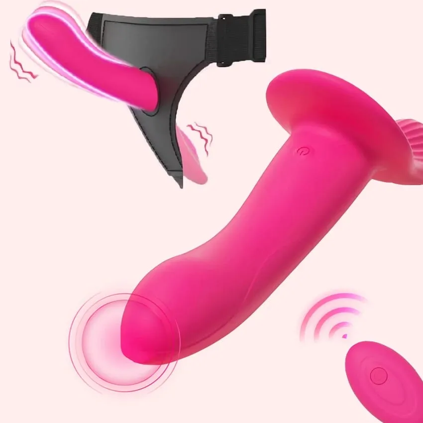 Consolador con correa y arnés ajustable, consolador doble realista portátil, vibradores, Juguetes sexuales para adultos para mujeres lesbianas — image 1