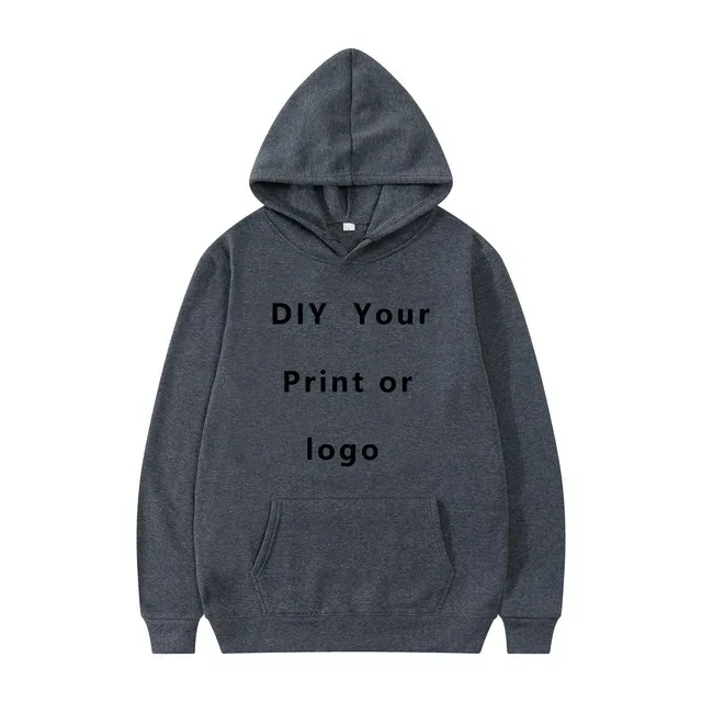 2024 Man Woman Casual Custom Printed Text DIY Hoodie Customized Logo Personalized Hoody Custom Hoodies Text Logo Sweatshirt — image 16