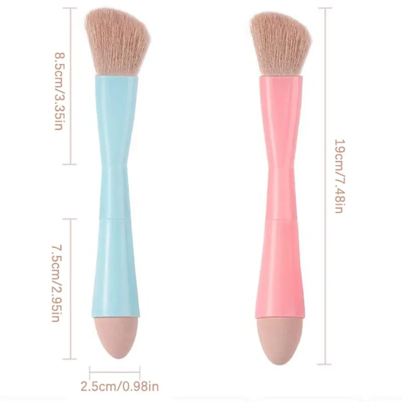 【B】1 pezzo 4 in 1 portatile da viaggio multitasker strumenti di bellezza pennelli per trucco set di pennelli per trucco rimovibili pennelli per trucco — image 6