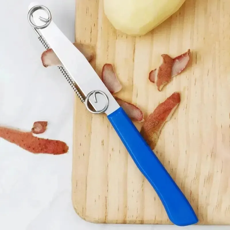 Mutfak Soyucu Sebze Meyve Soyucu Hızlı Dilimleme Kesici Bahar Patates Havuç Parçalayıcı Soyucu Mutfak Taşınabilir Bıçaklar — image 3