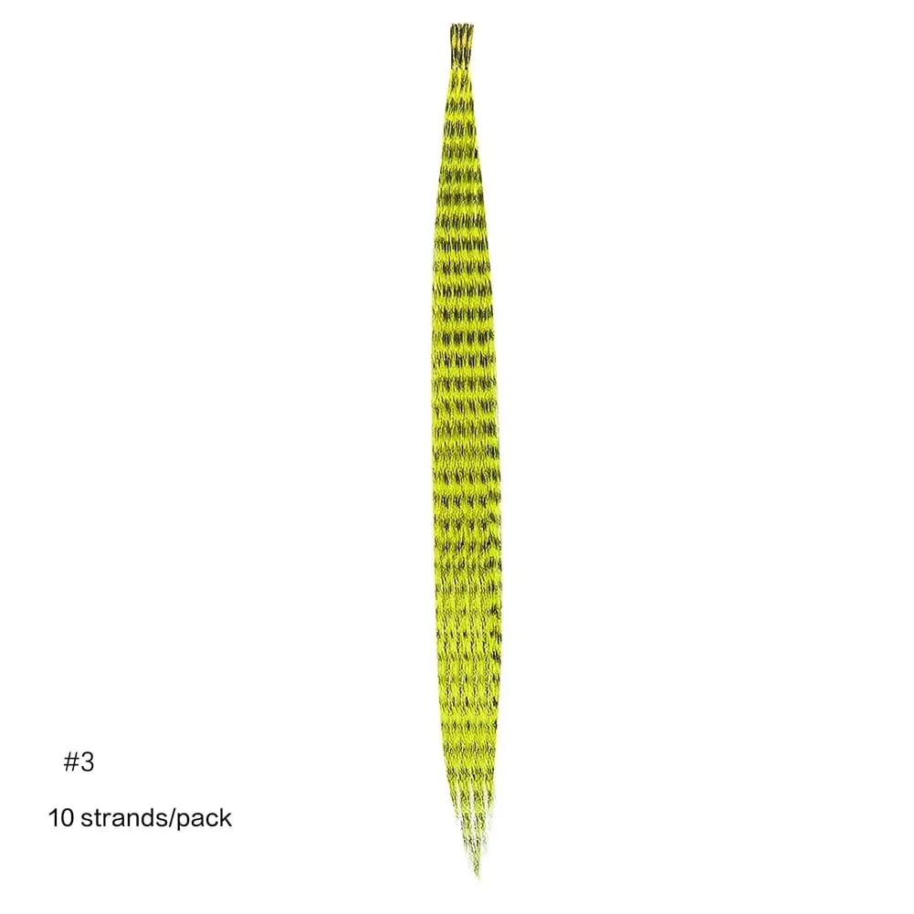 Extensions de cheveux synthétiques colorées I Tip, 10 racines/paquet, postiche 16 pouces, accessoires capillaires pour femmes et filles, utilisation quotidienne en fête — image 8