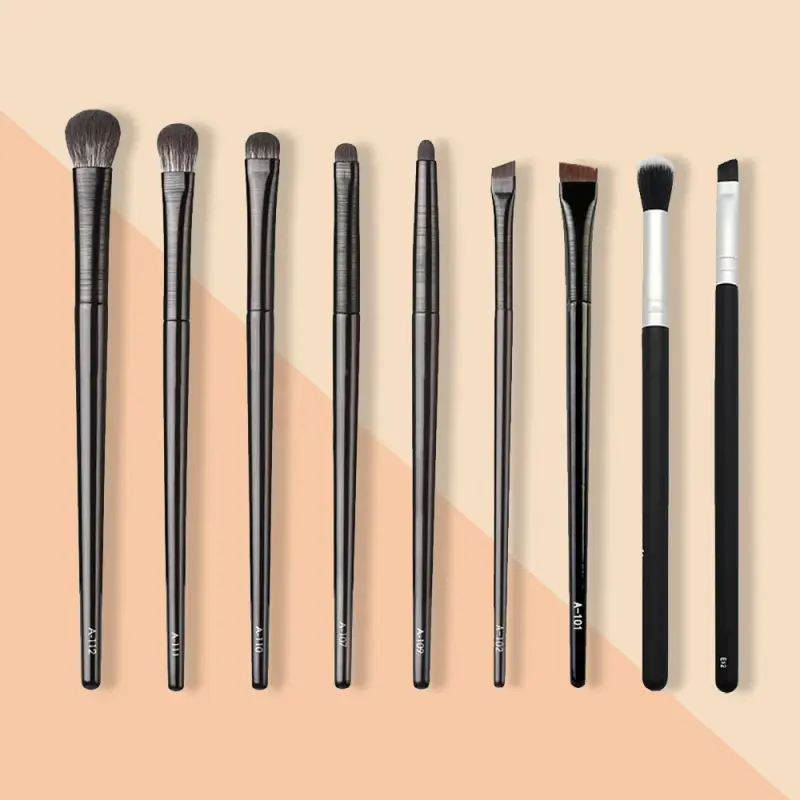 Mắt Lông Mềm Phấn Mắt Bộ 9 Món Trang Điểm Mắt Smudge Undercover Eyeliner Blade Chi Tiết Mắt Cọ Trang Điểm Nhỏ — image 1