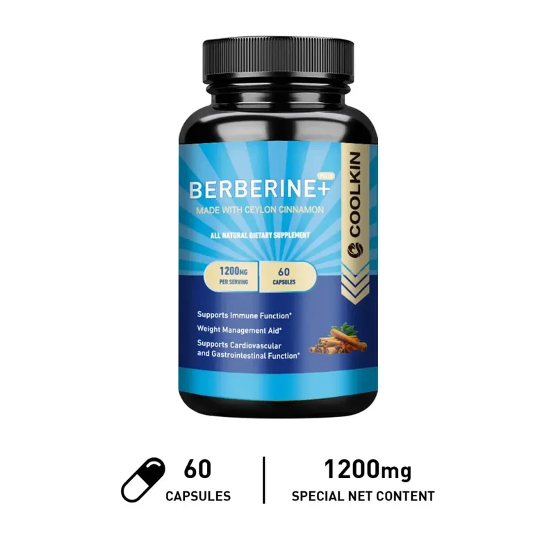 Premium Berberine HCl 1200 Mg Plus Organic Ceylon Cinnamon - Immune System Support Weight Management Supplement — image 8