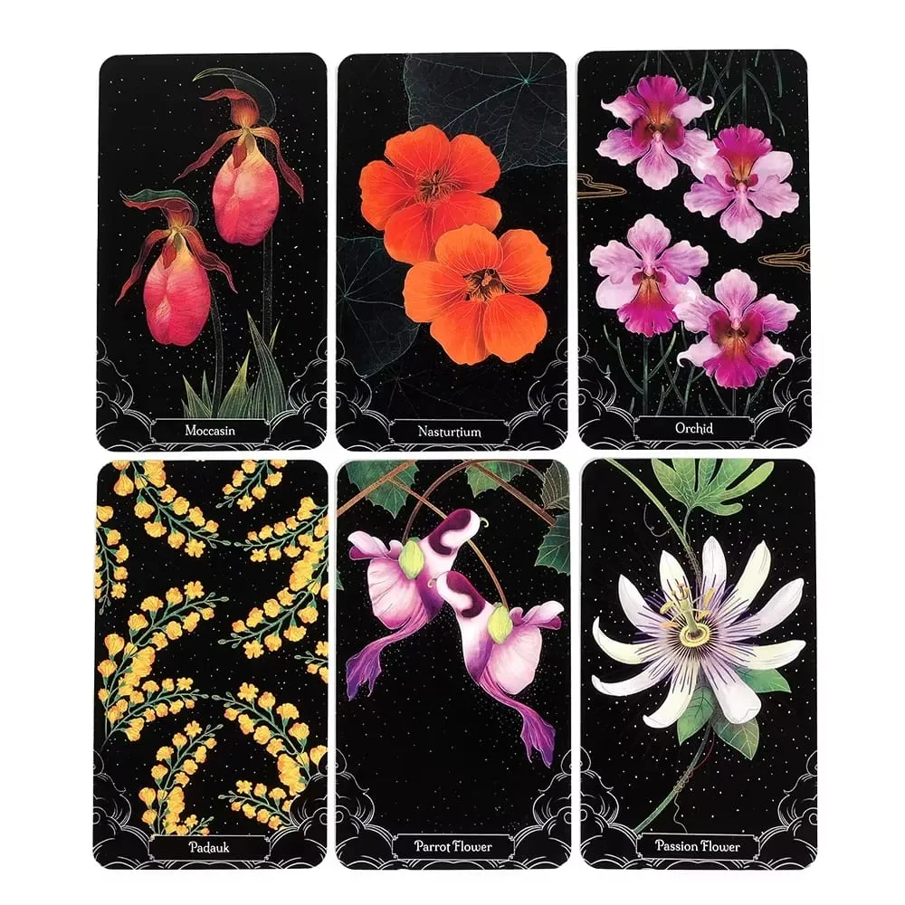 A Little Rain Botanical Oracle card Permainan Leisure Party Table Game Berkualiti Tinggi Dek Tarot Ramalan Ramalan — image 2