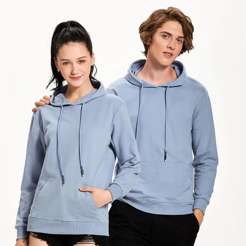 Hoodie custom printing LOGO wool circle plus plush thickened work clothes DIY class service team clothing printed word coat — image 15