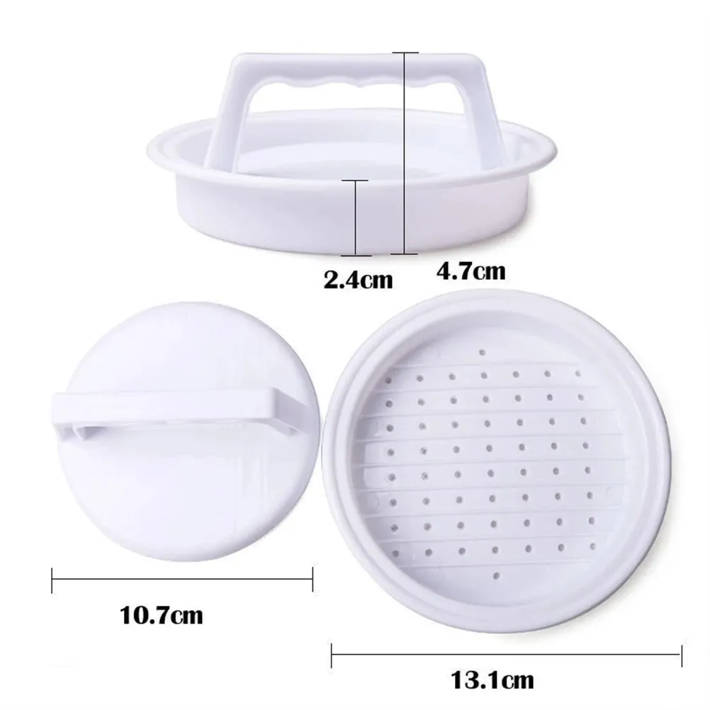 Burger Press Stainless Steel Smash Hamburger Presses Meat Mold for Deli Meats Kitchen Accessories Patties Meat Masher Circular — image 14