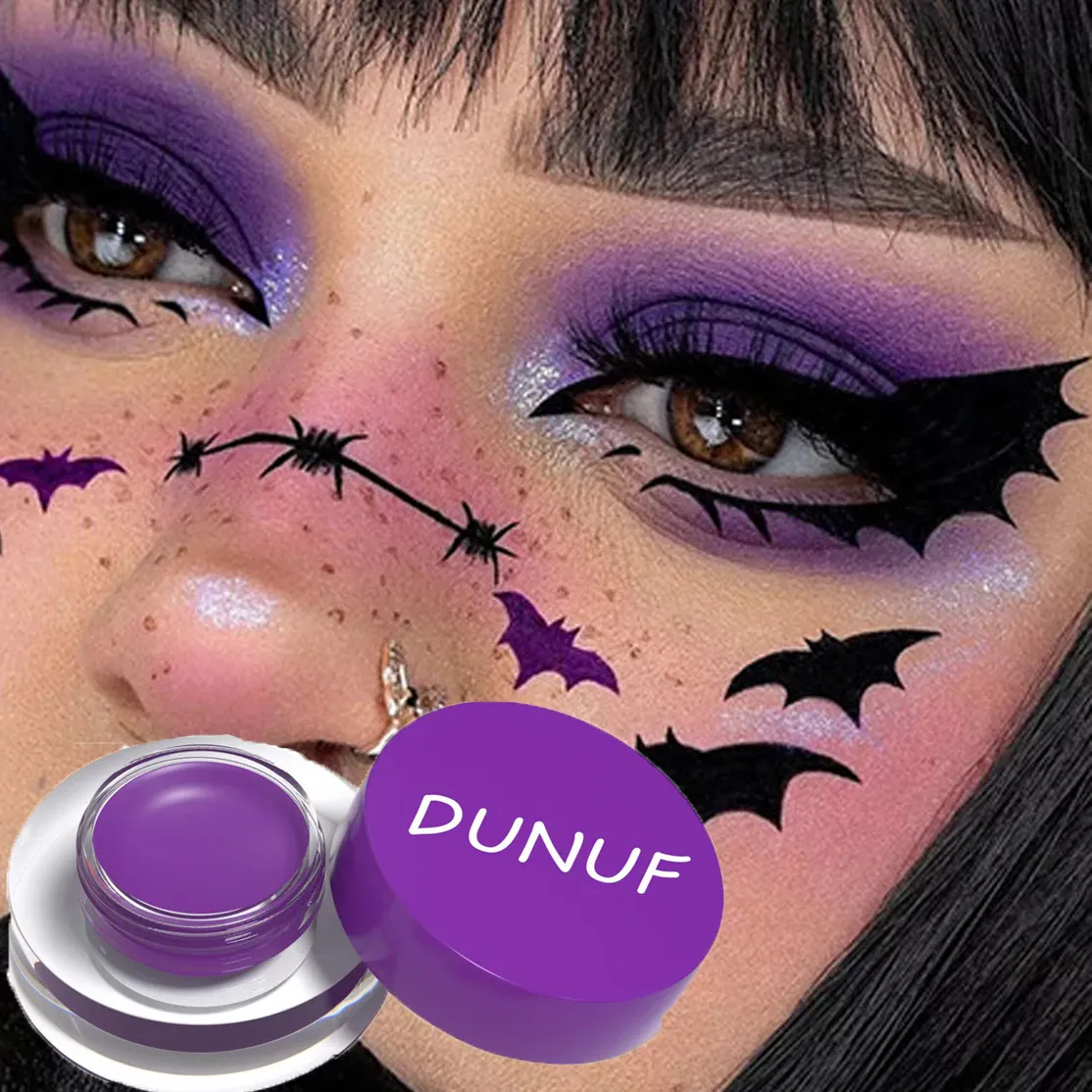 Wasserdichte und langlebige matte Lidschatten-Eyeliner-Creme, 12-farbige Augenbrauen-Färbecreme, Multifunktions-Gesichtsfarbe, Creme-Make-up — image 2