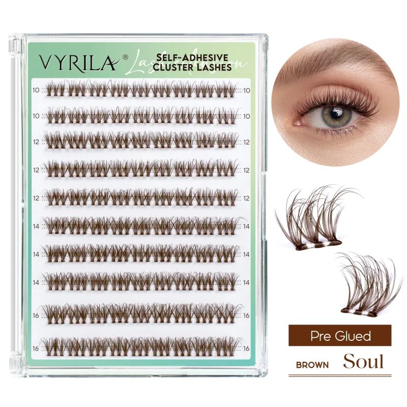 Samolepící řasy Bez nutnosti lepidla Řasy 10‑16 mm Předlepené řasy D Curl Soft Natural Press on Lashes — image 15