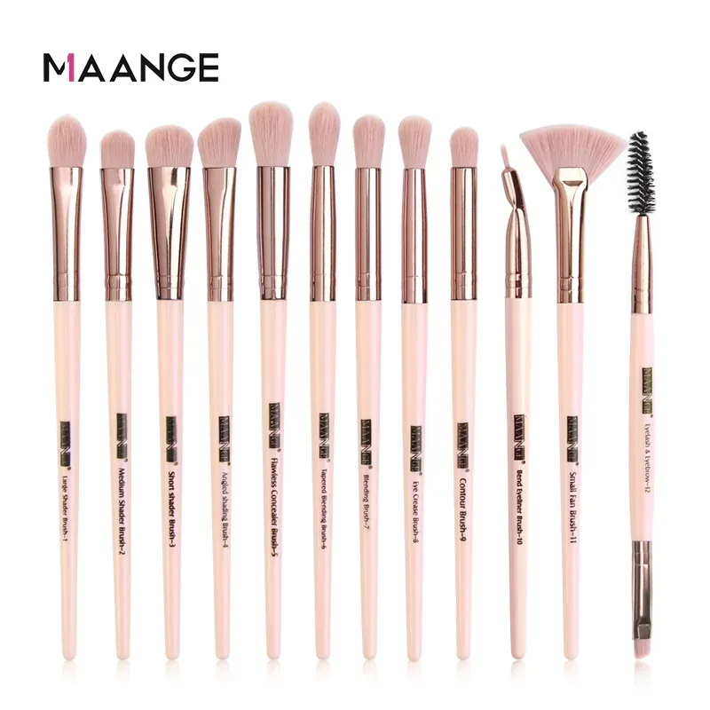 Makeup brushes set professional 12 pcs/lot Makeup Brushes Set Eye Shadow Blending Eyeliner Eyelash Eyebrow Brush For Makeup Tool — image 11