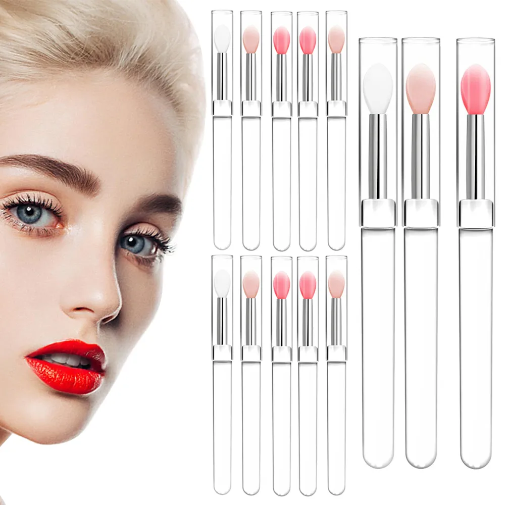 3/15PCS Silicone Lip Mask Applicator Reusable Lip Brush Transparent Lipstick Tool For Lip Gloss Eyeshadow Brushes Makeup Tools — image 1